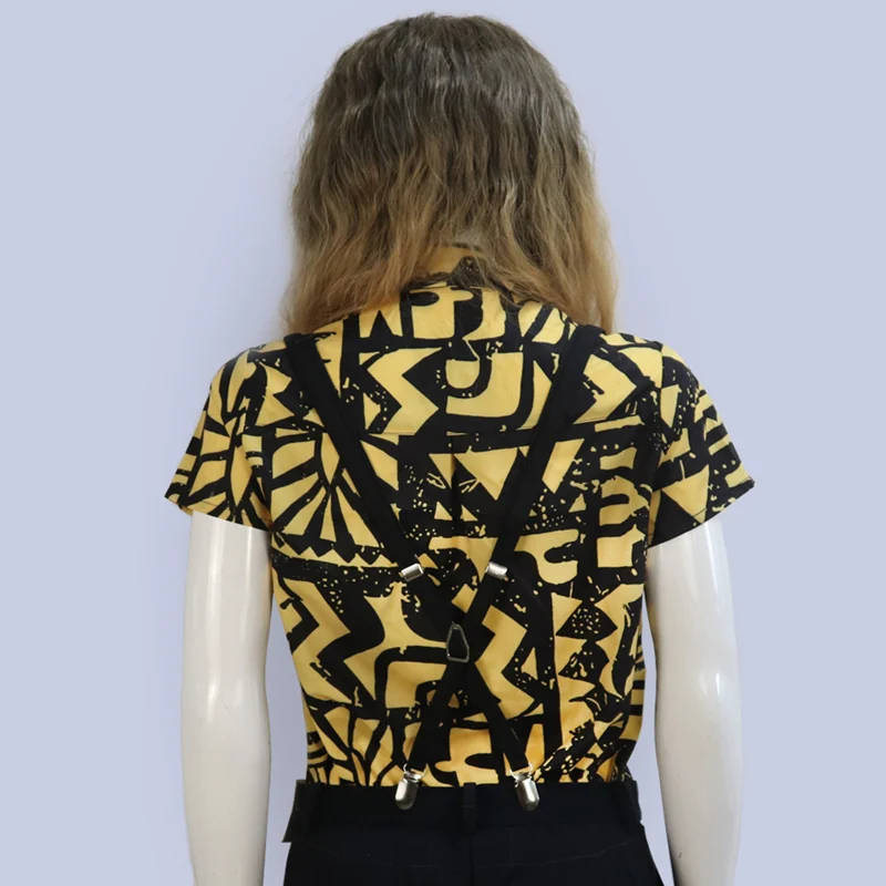 Buy Stranger Things Season 3 Eleven Cosplay Costume Shirt Blindfold Suspender Summer T shirt