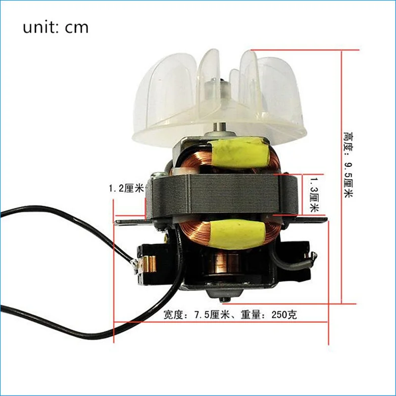 Ac высокой мощности фен для волос с лопасть, однофазный AC220V электрический двигатель, фен AC мотор скорость 11000 об/мин