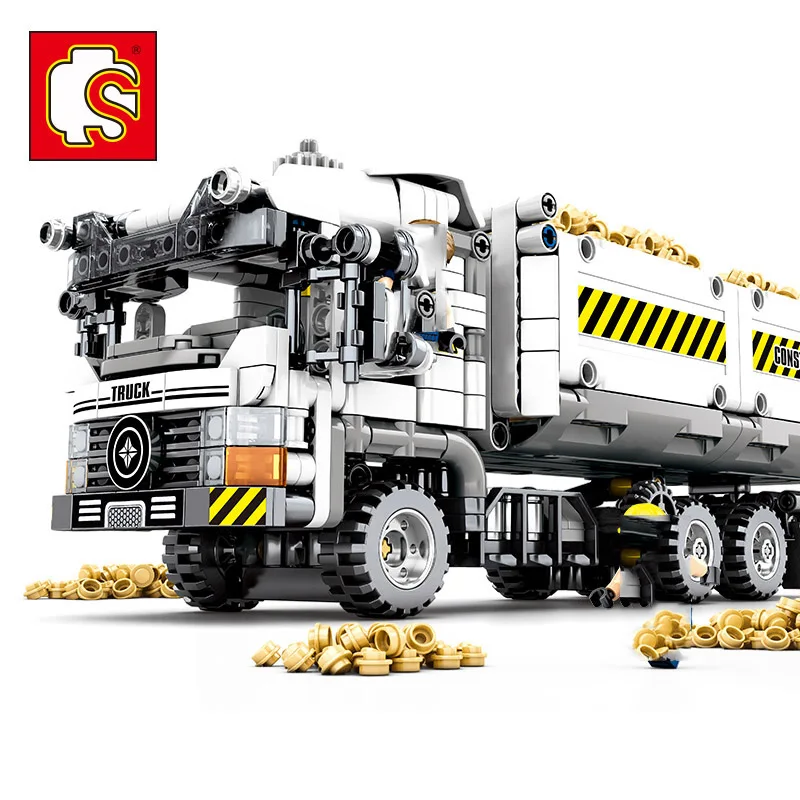 SEMBO Truck Technic модель 701704 Набор фигурок модель строительные блоки кирпичи Diy Набор игрушек подарок для детей