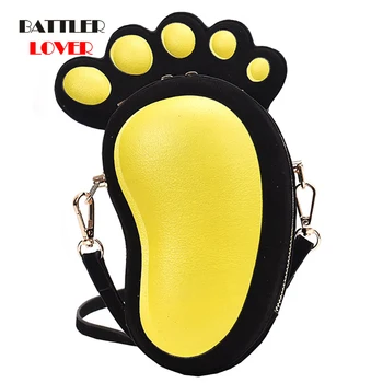 

Daily Shoulder Bag Handbag Crossbody Mini Bag Purse Women Daily Tote Bags Bolsa Fun Little Foot Novel Design Young Girl's Casual