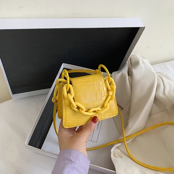 

Super Mini Lipstick bags Crocodile Pattern Crossbody Bags For Women 2020 Shoulder Messenger Lady Travel Cross Body Bag Purses