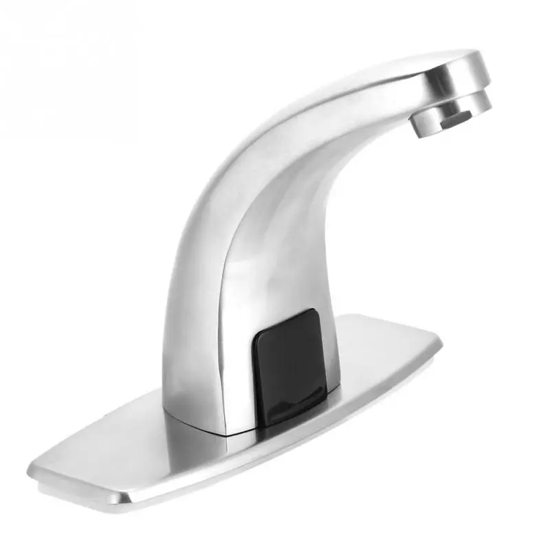 Electronic Automatic Sensor Touchless Sink Hands-Free Hot /& Cold Faucet Motion Activated