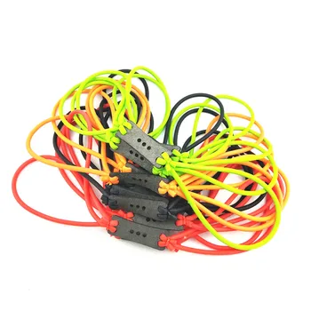 

6PCS Lot Best Slingshot Rubber Band Hunting Catapult Slingshots Natural Latex Rubber Band Polyester Pouch 1745# Rubber Tube