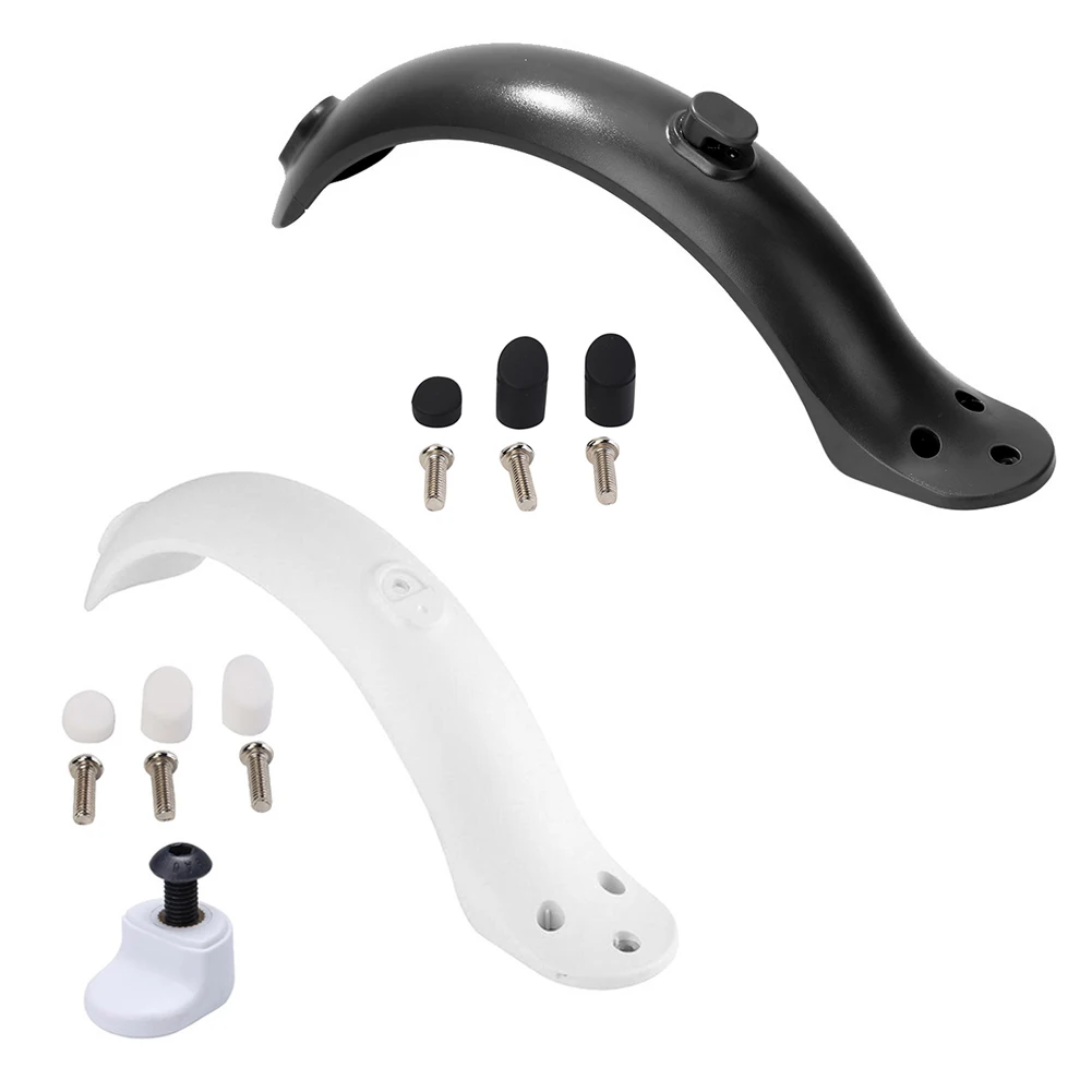 Electric Scooter Rear Fender with Screws Set ABS Mudguard Wings