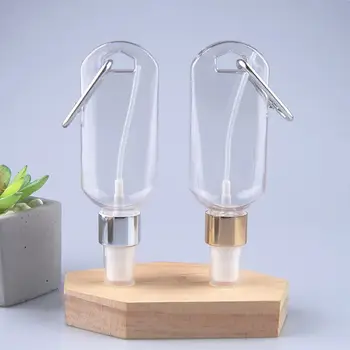 

5Pcs 50ml Reusable Portable Mini Alcohol Spray Bottle Hand Sanitizer Travel Small Holder Hook Keychain Carrier Bottles