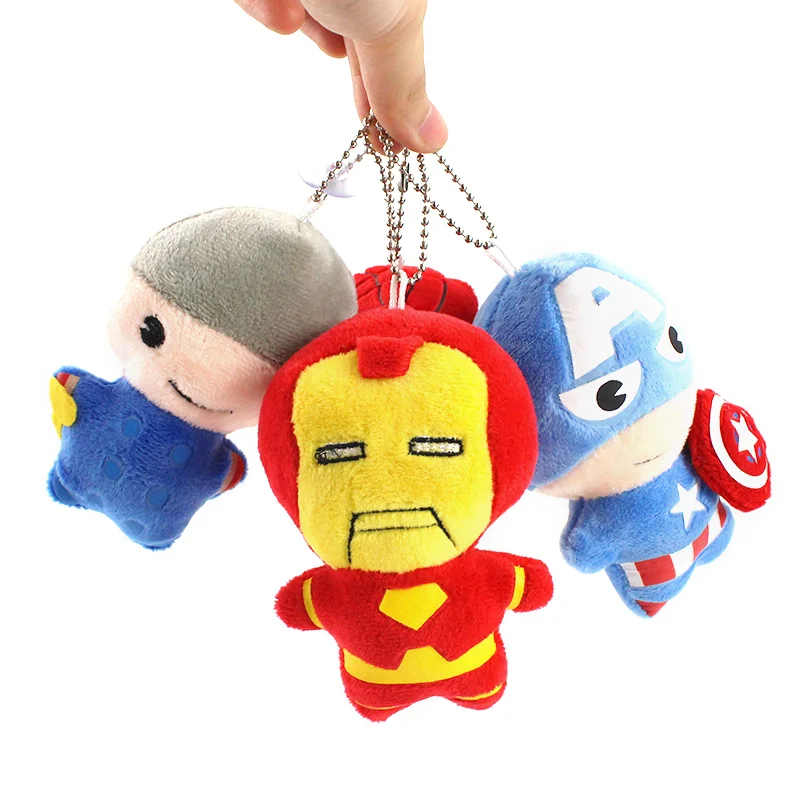 Avengers Plush Toys Iron Man Spiderman Thor Captain America Soft