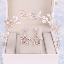 Bride Headdress Princess Crown Wedding Accessories New Style Korean Style Crystal Crown Hair Clasp