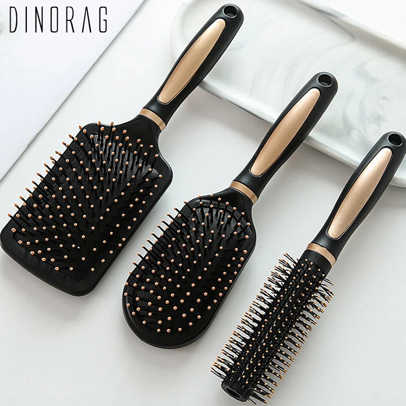Massage Comb Hair-Brush Salon Hairdressing-Styling-Tools Detangle Curly Women Nylon Wet