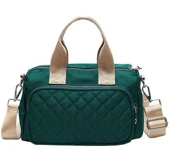 

2020 Spring New Style Fashion Women's Bag Quilted Embroidery Oxford Cloth Handbag Korean-style Fashion Women's Travel Bag