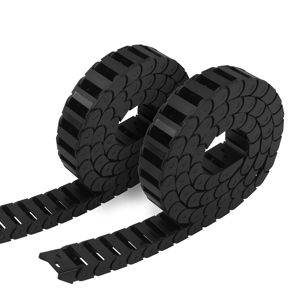 Cable Chains 7x7 7X15 10x10 10x20 10x30 10x40mm Bridge Type Non-Opening Plastic Towline Transmission Drag Chain for Machine