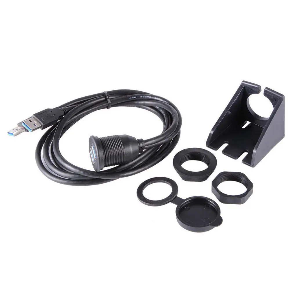 

2 USB3.0 Ports MALE TO 2 FEMALE Extension cable Car Dash Panel Flush Mount Dual Usb 3.0 Male To Female Extension Cable Ma953