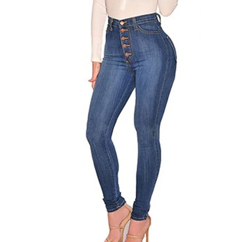 Стильные женские джинсовые обтягивающие леггинсы, брюки с высокой талией, Стрейчевые джинсы, Розовые узкие брюки, женские повседневные узкие брюки, обтягивающие джинсы