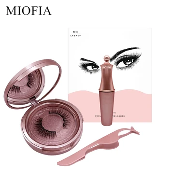 

Magnetic eyelashes 3D mink lashes, with 5 magnet eyelashes, magnetic eyeliner and magnetic eyelashes set with magnetic tweezers