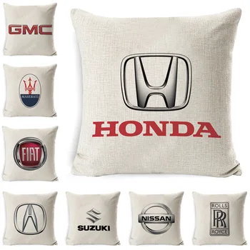 

Various Car Logo Pillowcases European Style Cushion Covers Living Room Sofa Home Decorative Pillow Cover