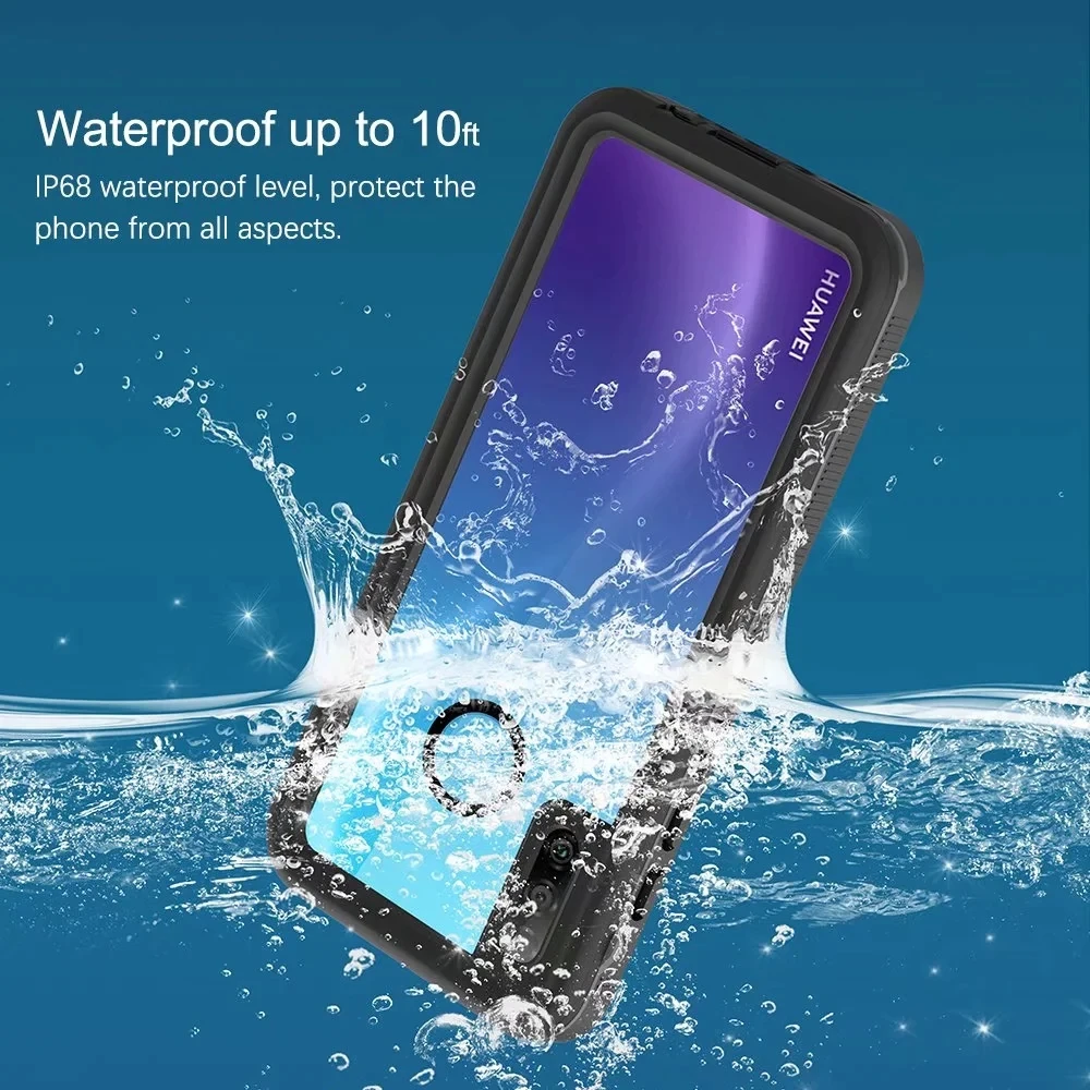IP68 Водонепроницаемый для Huawei P30 Lite пыленепроницаемый ударопрочный чехол Nova 4E 10ft