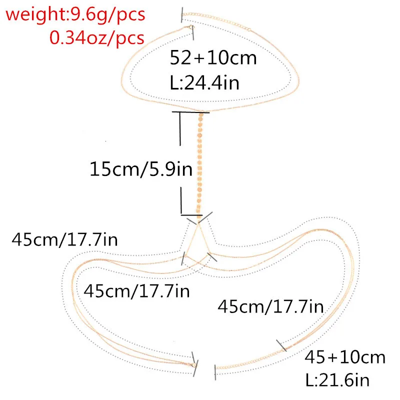 Мода золотой цвет ожерелья с блестками Женские Простые Ювелирные изделия двойной слой талии цепь инкрустация пляжная цепь на тело сексуальные аксессуары