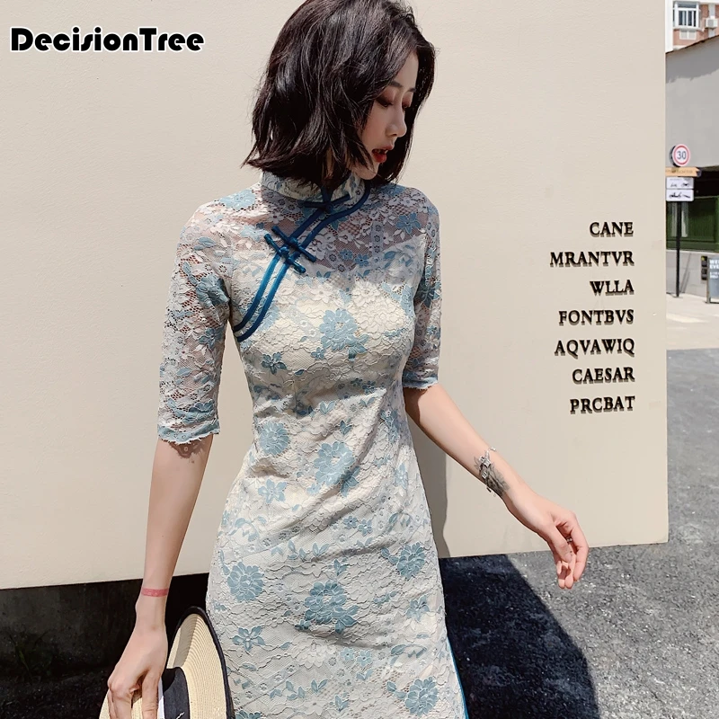 cheongsam винтажное китайское женское элегантное платье шелковое белое с вышивкой короткое qipao вечернее платье cheongsam