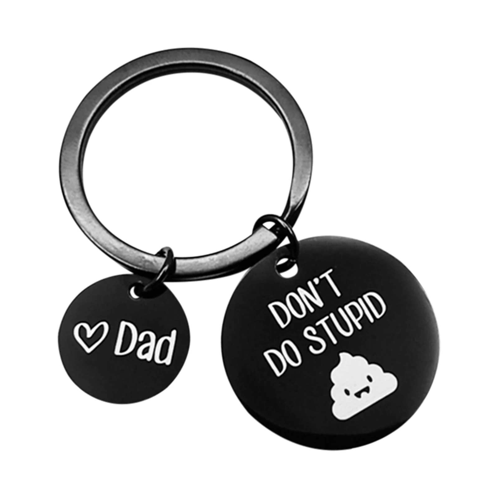 Don't Do Stupid Shit Keychain, Love Dad, Love Mom, Love Mom & Dad, Gift for  Son, Gift for Daughter, Christmas, Birthday, New Driver Gift, Adulting