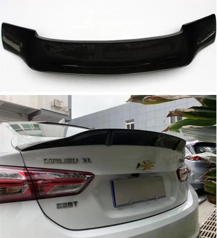 Высокое качество углеродного волокна и ABS заднее крыло багажника спойлер для Chevrolet Malibu XL R Стиль по EMS