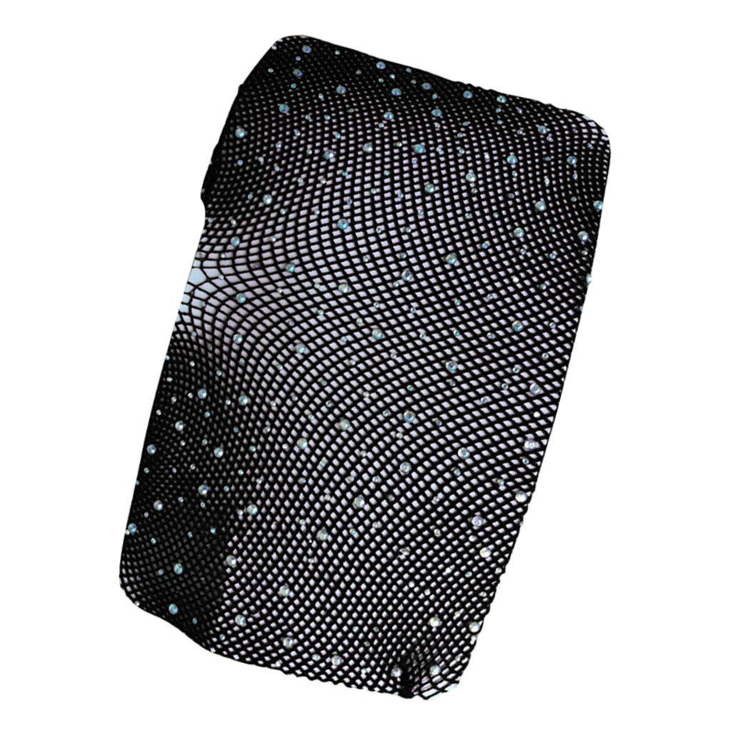 Women Crystal Rhinestone Fishnet Net Mesh Socks Stockings Tights Pantyhose   