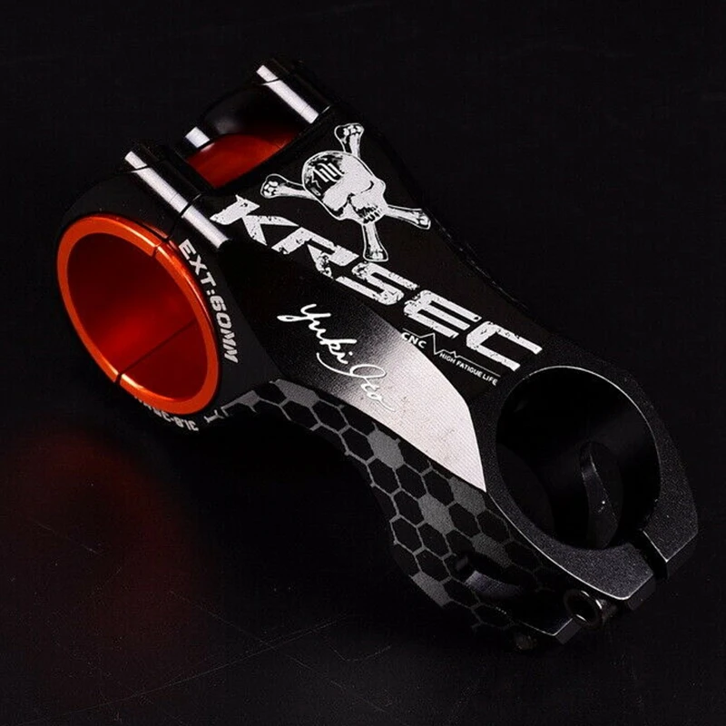 Krsec алюминий-17 ° стебли 31,8/35X60 мм Mtb Xc Dh дорожный велосипед стержень черный череп
