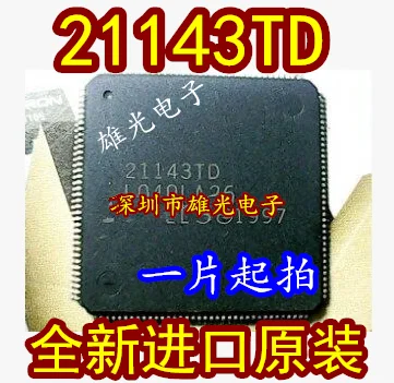 

2PCS 21143TD 21143-TD QFP-144 New and original