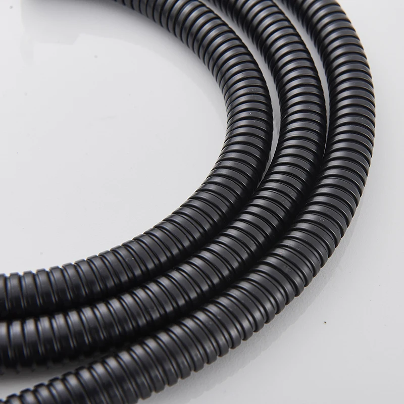 SHBSHAIMY 1.5m or 2m Matte Black Thicken Shower Hose General Flexible Soft Water Pipe Rainfall Common Bathroom Accessories