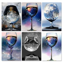 

Gatyztory Unframed Oil Painting By Numbers Cup Landscape Modern Picture DIY Acrylic Painting By Numbers Home Decor Living Room
