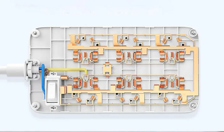 Xiaomi Mijia power Strip 6 8 портов разъем питания вкл/выкл 2500 Вт 10а защита от перегрузки для офиса умный дом без usb-порта