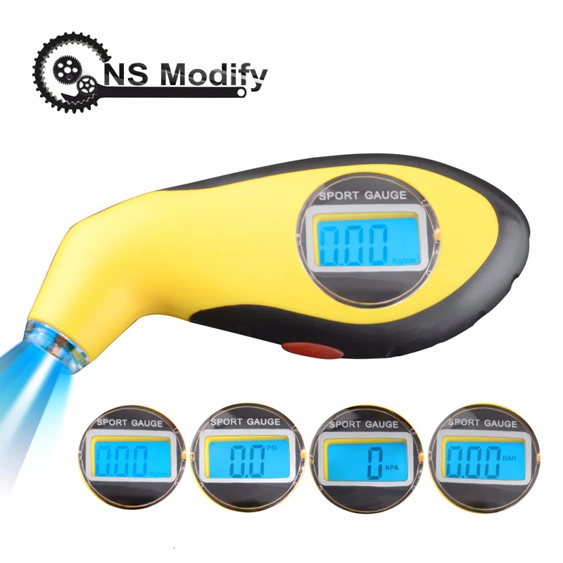 

NS Modify Digital Tire Tyre Air Pressure Gauge Air Pressure Gauge Tester Tester Display Manometer Barometers For Car Motorcycle