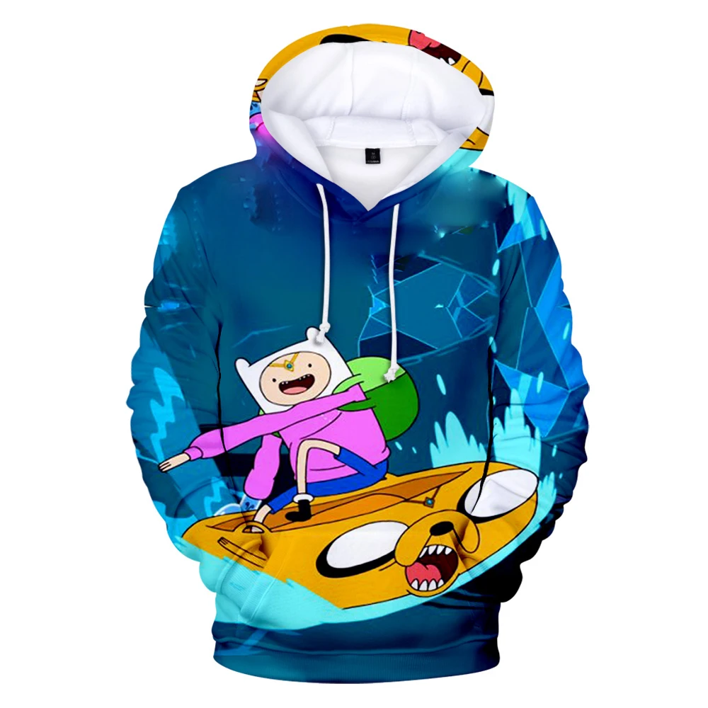 Толстовка с капюшоном Adventure Time 3D Женская/мужская толстовка длинным рукавом Лидер