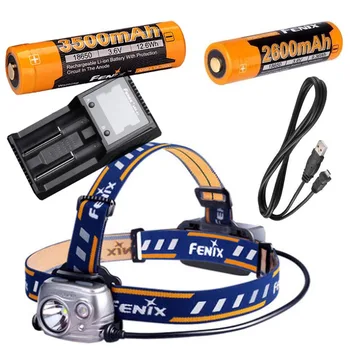 

Fenix HP25R 1000 Lumen USB rechargeable CREE LED Headlamp (neutral white), with 2 x Fenix 18650 battery,ARE-A2 charger