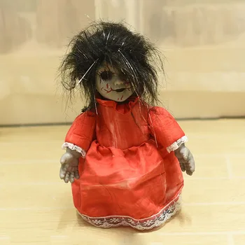 

Halloween Scary Doll Ghost Ornament Creepy Halloween Haunted House Props Electric Walking Doll Toys Party Favors Children Gift