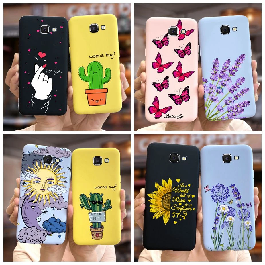 Funda de silicona blanda para Samsung Galaxy J7 Prime, cubierta pintada con estilo, G610F, J7 Prime, antigolpes para teléfono| - AliExpress