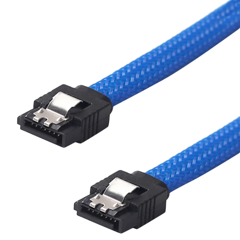 FFYY-2 шт. 50 см SATA 3,0 III SATA3 7 pin кабель для передачи данных 6 ГБ/сек. SSD Кабели HDD жесткий диск шнур для передачи данных с нейлоновыми рукавами премиум версия