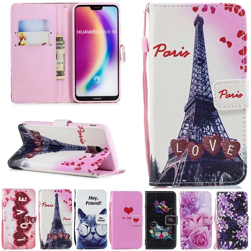 

Art Wallet Case for Samsung Galaxy Note 9 S10 5G Version S10e S10 Plus S10+ Painted Flower Cartoon PU Leather Flip Cover
