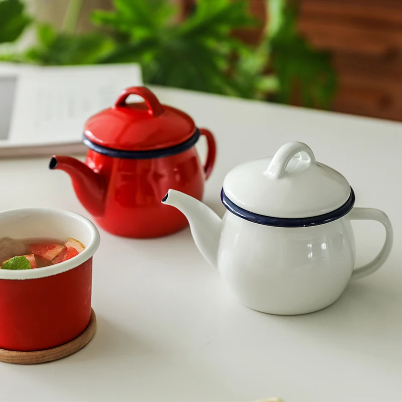 Япония толщина эмаль чайник платье масленка резервуар для хранения бытовой соевый соус бутылка ароматизатор кофейник