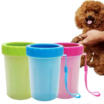 

New Dog Paw Cleaner Cup for Small Large Dogs Feet Washer Portable Pet Cat Dirty Paw Cleaning Cup Soft Rubber Foot Wash Tool