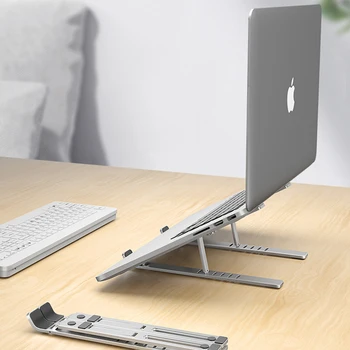 

Folding Laptop Stand Aluminum Cooling Adjustable Desk Stand Tablet Holder Support for MacBook Air Pro Stand