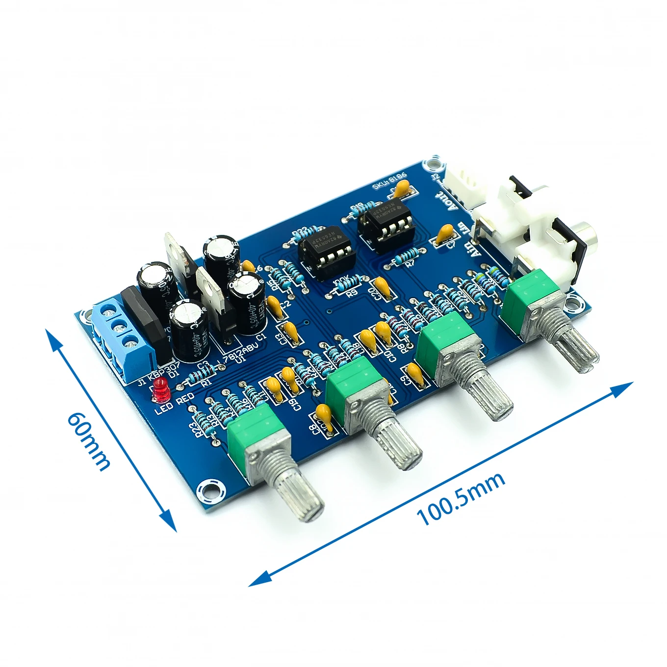 XH M164 NE5532 Stereo Pre усилитель предусилитель Tone Board Audio 4 каналов Module 4CH Control Circuit Preamp для