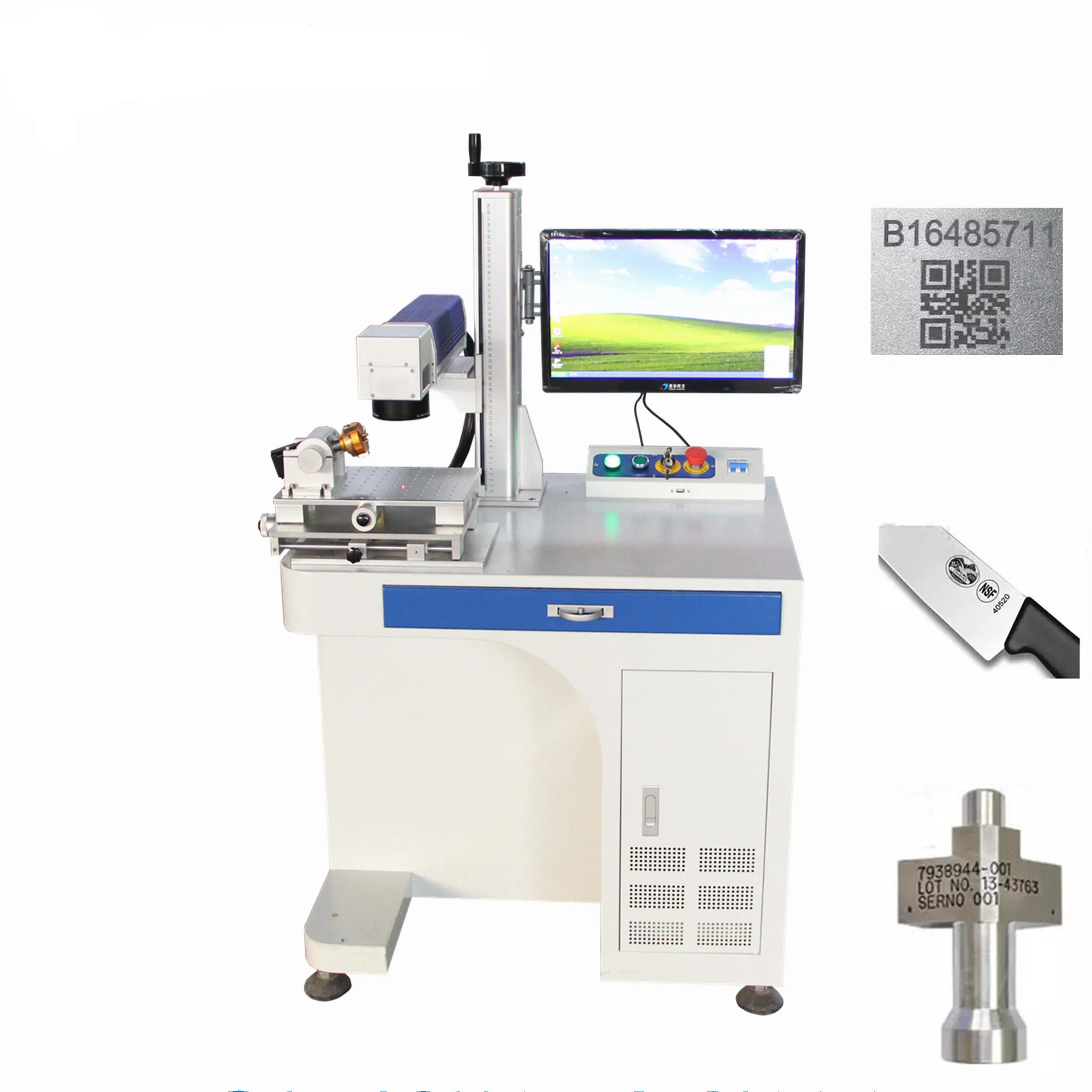 Оптоволоконная лазерная маркировочная машина с программным обеспечением EZCAD 30