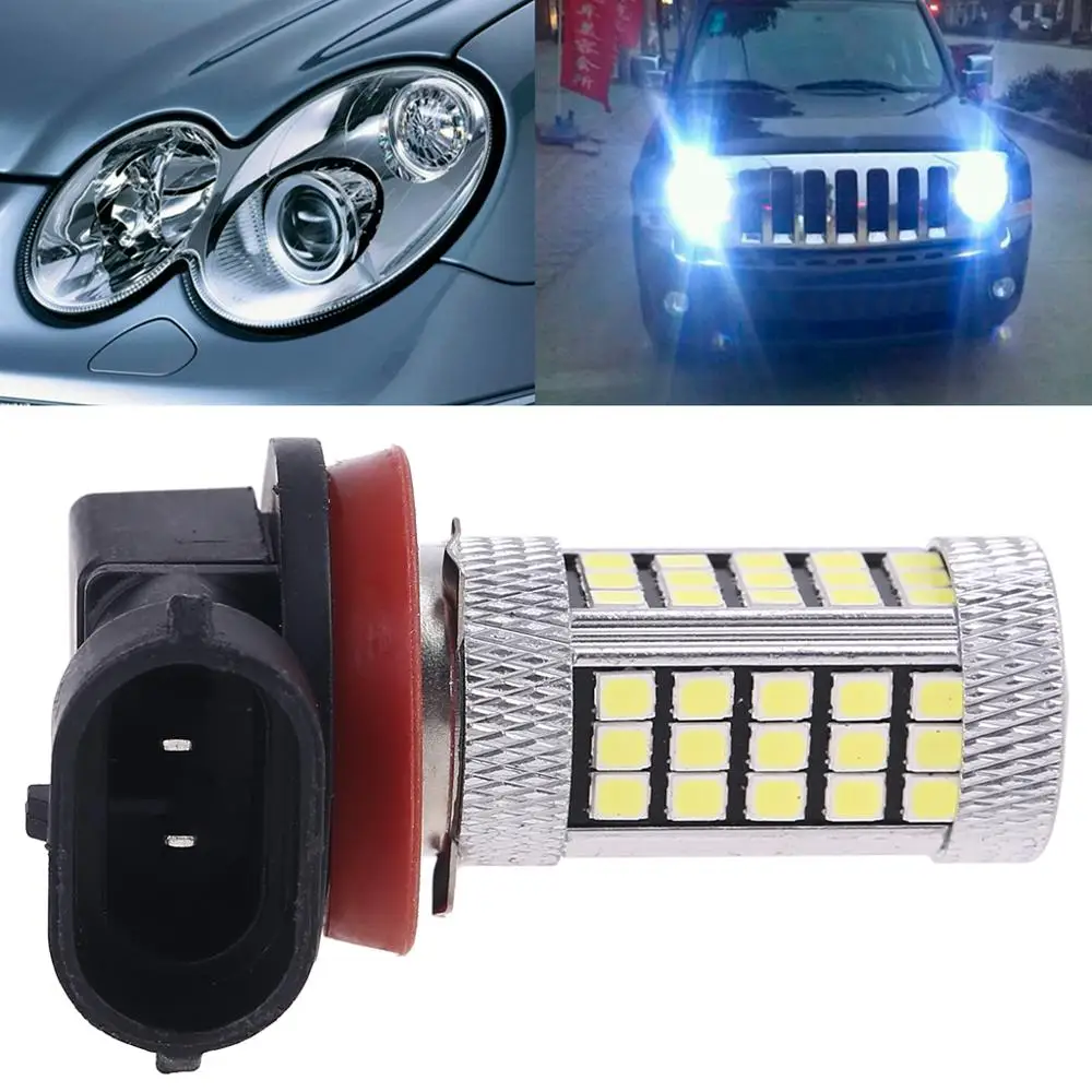 

DC 12V H11 2835 63 LED 6000K Car Projector Fog Driving Light Bulb White Car Light Source New