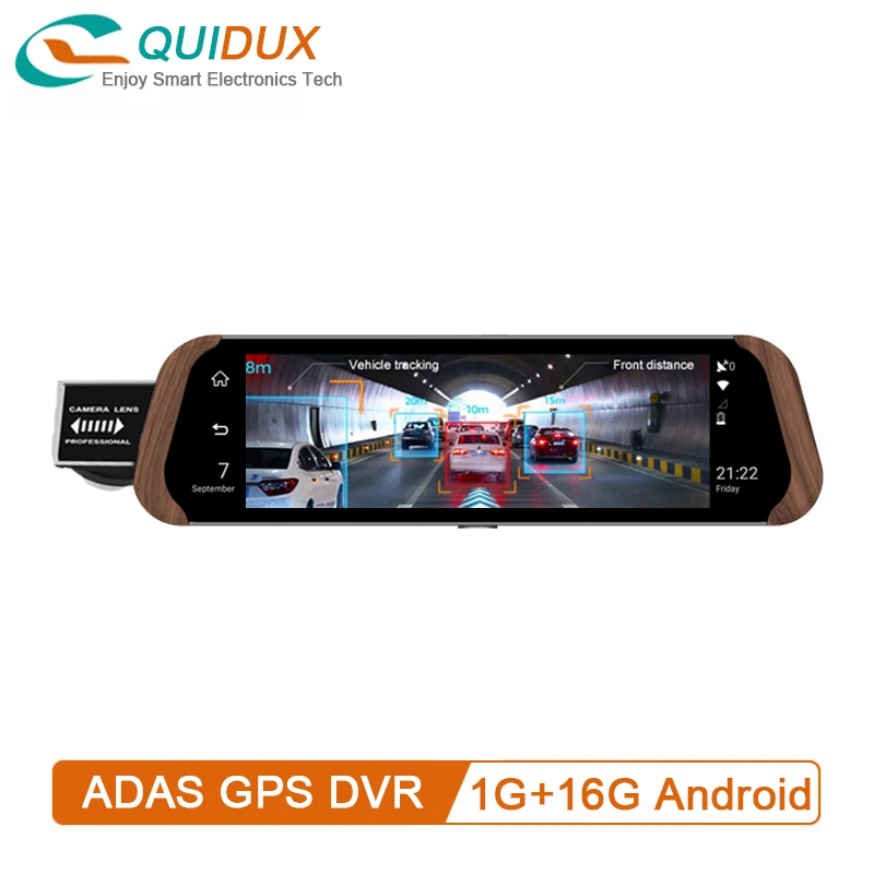 Автомобильный видеорегистратор камера 4G Android 1" ips экран деревянное зеркало заднего вида HD 1080P видеорегистратор ADAS Авто РЕГИСТРАТОР gps Navi