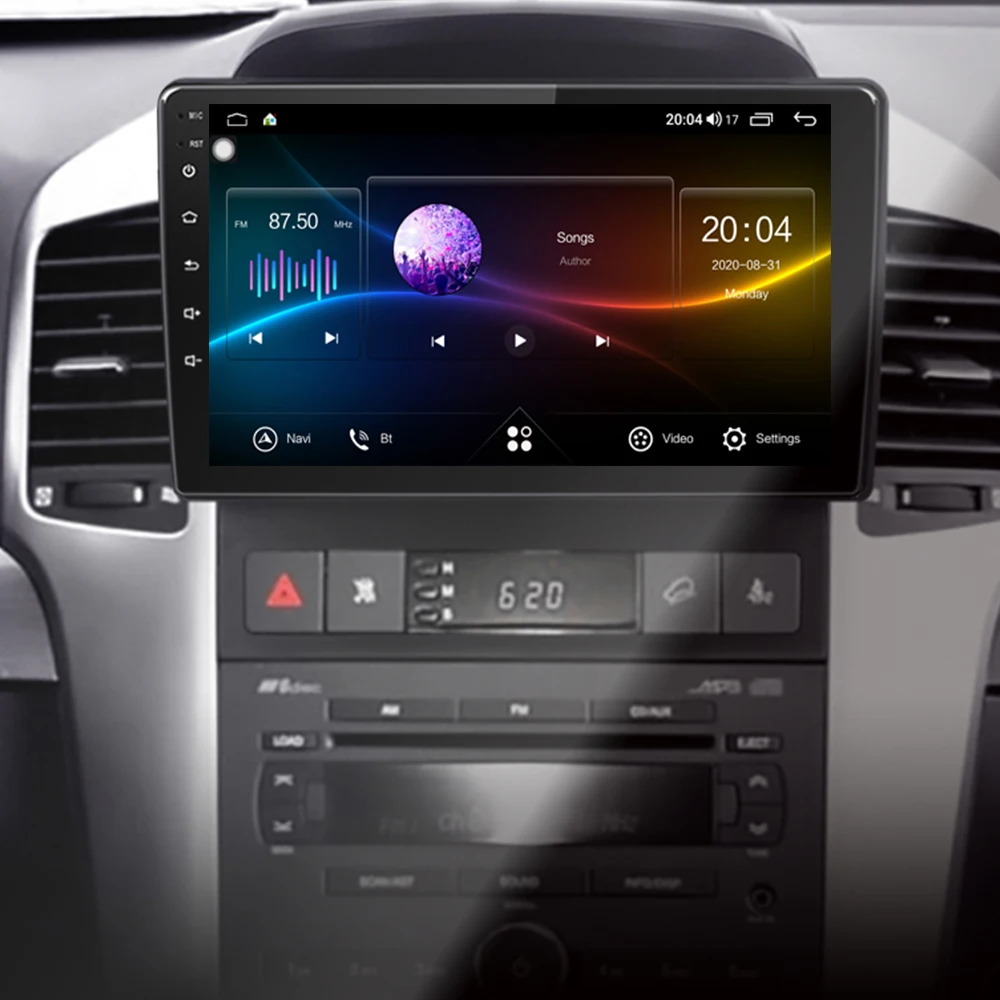 штатная магнитола каптива с100. магнитола каптива c100 сзади.