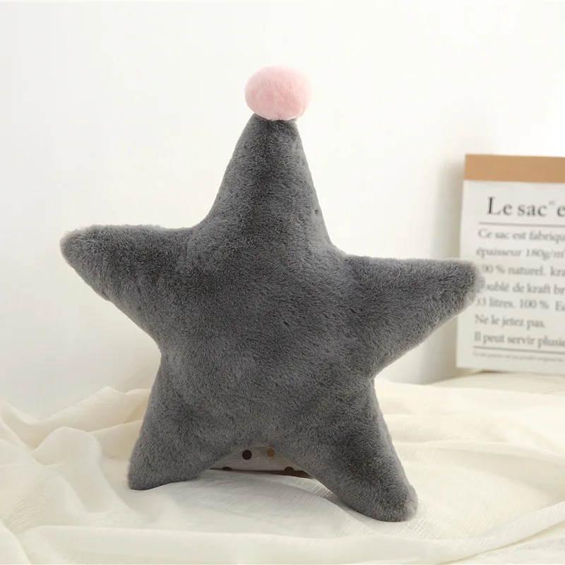 LISM Детские подушки Детская комната украшения плюшевые игрушки скандинавские мягкие подушки для кормления грудью подушки - Цвет: Grey star