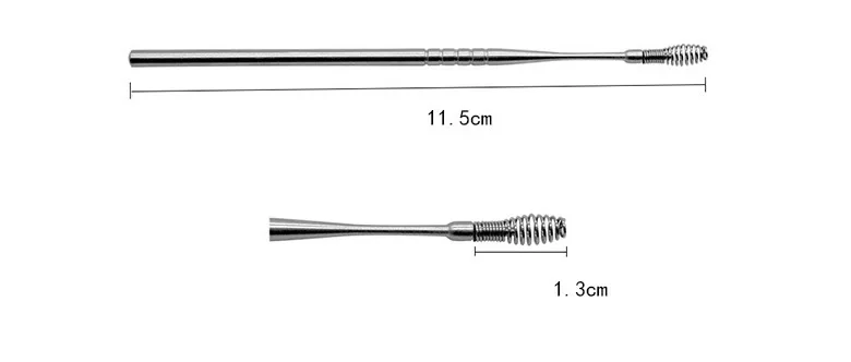 1-5 шт. креативный наушник из нержавеющей стали Sprial весенний инструмент для очистки ушей для детей и взрослых комплекты первой помощи