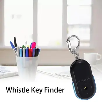 

Anti-Lost Alarm Key With LED Light Finder Locator Keychain Whistle Sound Mini Anti Lost Key Finder Sensor