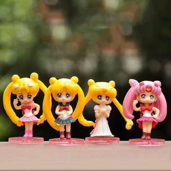 

BAIUFOR People Figures Model Anime Cartoon Girl Pretty Cure Action Figures Cake Ornaments Home Decoration Accessories Gift