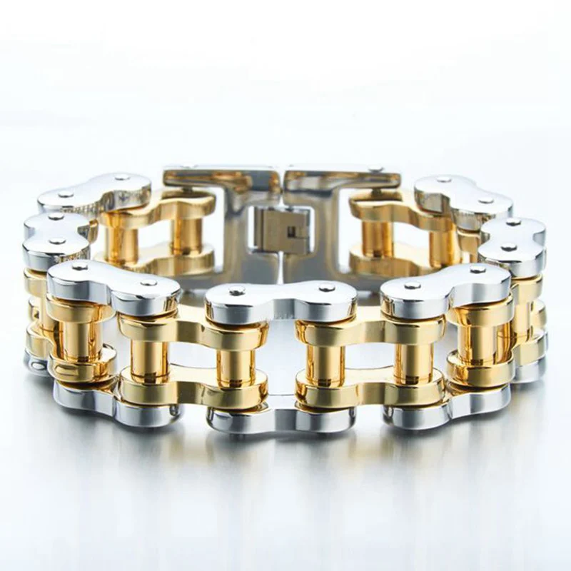 Очаровательные ювелирные изделия для мальчиков, байкеров, велосипедов, мотоциклов, золотые мужские браслеты и браслеты из нержавеющей стали, модный мужской подарок