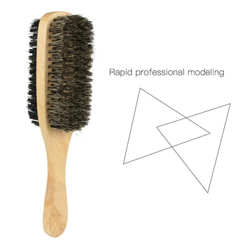 

Men's Beard Brush Double-sided Facial Hair Brush Shaving Comb Male Mustache Brush Wood Handle Optional Size Shaving Brush G0310